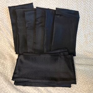 Elegant Black Satin Fabric